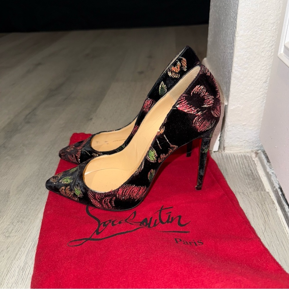 Christian Louboutin Velvet Kate Pump